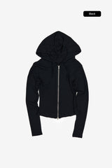 Ophelia slim hooded zip-up