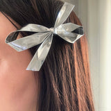Metalic ribbon hair pin (2color)