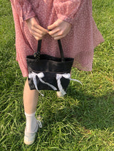 Mini easy ribbon bag_black