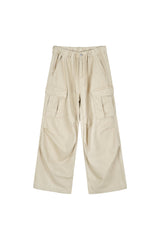 Slav pintuck cargo banding pants