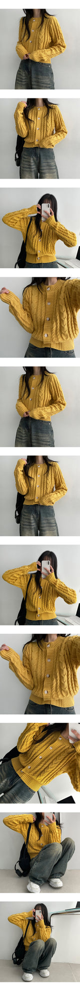 [Planning!] Remy Twisted Round Knit Cardigan (8 colors)