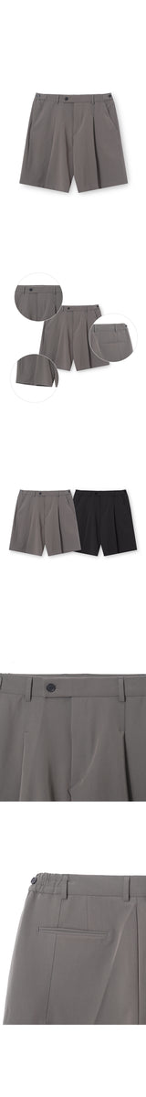 [S/S] Loose fit half set up pants (2color)