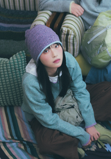 Dusty Knit Beanie Lavender