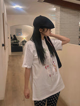 WALK GIRL PRINT T-SHIRT (2COL)