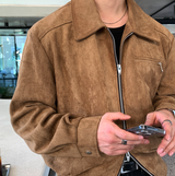 ライガー ツーウェイ スエード ブルゾン ジャケット