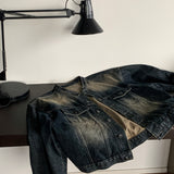 LMN Unbay Brush Crop Over Denim Jacket (3 colors)