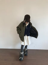 エディマットパッディドフィールドジャケット (2color)