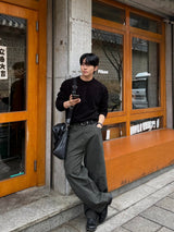 Log velvet round knitwear