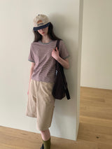 [ORIGINAL] Romi Striped Short Sleeve T-shirt