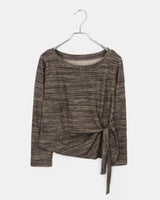 Norin Twisted Round Diagonal Long Sleeve T-Shirt