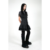 RUFFLE BUTTON DRESS