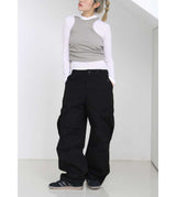 CUT OUT SHIRRING SLEEVELESS