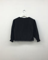 Plum lace blouse (2color)