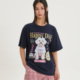 マルチーズマガジンハーフスリーブTシャツ