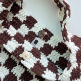 [MADE] Étang バゲットバッグ | チェッカーボードブラウン