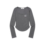 MARIEL SQUARE NECK CROP T (6Color)