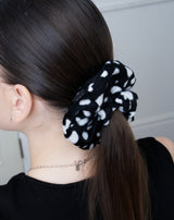LEOPARD SCRUNCHIE_BLACK