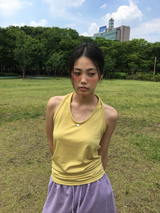 Rose Emblem Halterneck Sleeveless (8color)
