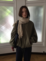 Bell half-neck peach field jacket (4color)