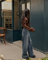 Haro wide denim pants