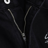 Aubert Lettering Wide Denim Pants