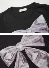 グリッターリボンプリンティドTシャツ