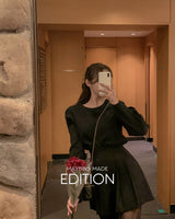【MADE】Pleated long sleeve blouse