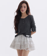 ANGORA CANVAS HENLEY WAFFLE T-SHIRT_TT6S214CH