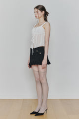PURITY LACE TOP white
