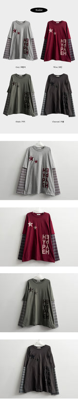 Eve Star Layered Long Sleeve T-shirt