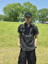 Mobin チェックサマーハーフシャツ 6C