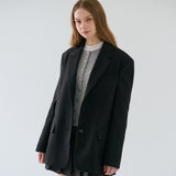 Over-sized Tailored Jacket_Black
