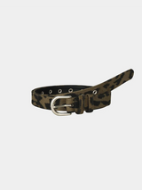 [Unisex] Leopard classic eyelet  belt(3color)