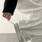 Wenli front, side pin tuck training string wide pants