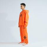 Symbol Hoodie Red Orange