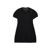 RIBBON PUFF KNIT DRESS (2COLORS)