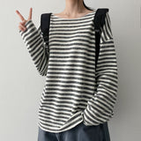Dion Bucle soft dangara knit long sleeve tee