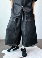 Daryl Rivet Stitch Raw Denim Bermuda Shorts 2color