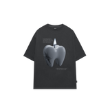 トゥースキャンドルグラフィックオーバーフィットTシャツ