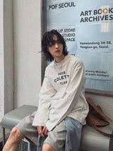 コレットプリントオーバーロングスリーブTシャツ