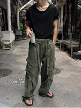 [S/S]ルーズフィットUネック半袖Tシャツ(4color)