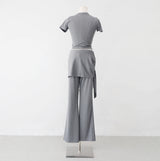 ルブルスリムTシャツ＋ラップパンツセット