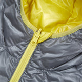  1/2 REVERSIBLE TWO COLOR LIGHT DOWN JACKET (GRAY/YELLOW)