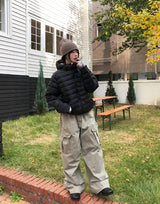 Solin Stonewashed Diagonal Cargo Pants