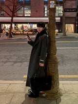  [Premium] Metin Hidden Maxi Wool Coat
