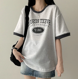 1817 カラーマッチングラウンド半袖Tシャツ