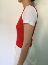Ribbed mock neck sleeveless (5color)