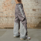 RELABEL 24SS ‘Traveller’ ツートンカラーナイロンパンツ スプリットドローストリング リニアボディ構造