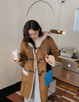Camel Boa Hood Duffle Mustang Coat