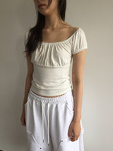 Renee Shirring T-shirt (3color)